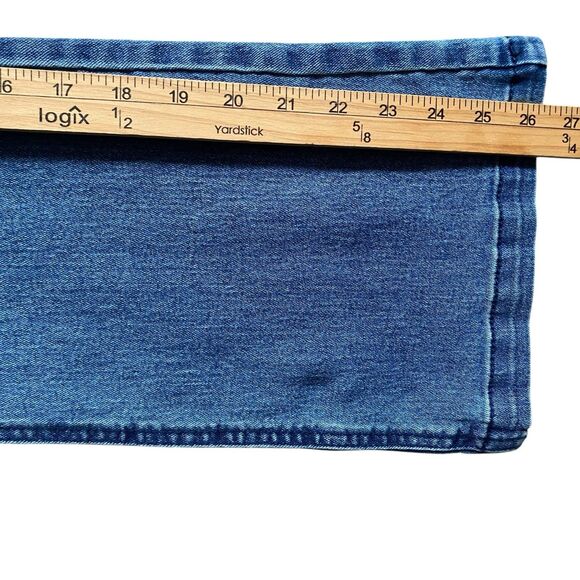 Vanilla Star Flare Jeans Girls 9/10 Blue Pull On High Rise Stretch Cowgirls - Picture 6 of 14